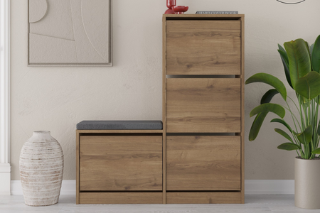 meubles à chaussures bois et noir vales image format rectangle concept usine