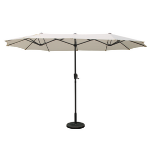 Parasol double Ecru Siena Concept Usine - Fond blanc
