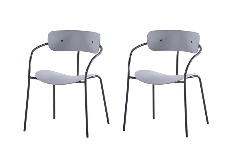 chaise design lot de 2 chaises gris clair alexia image format rectangle concept usine