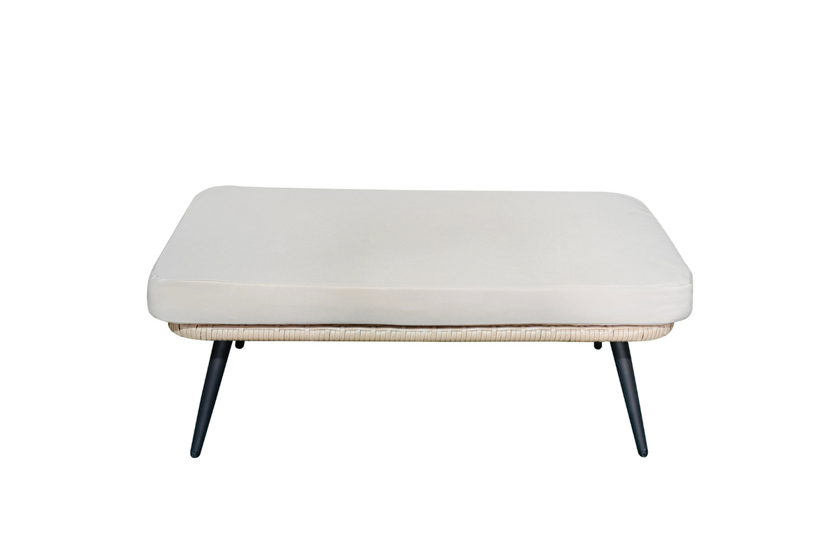 Repose-pieds extérieur avec coussin beige fiorentino image format rectangle