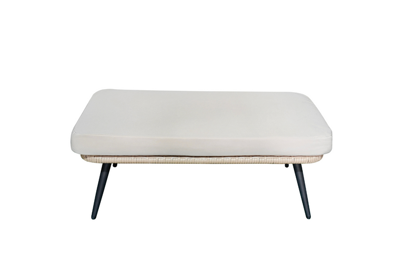 Repose-pieds extérieur avec coussin beige fiorentino image format rectangle