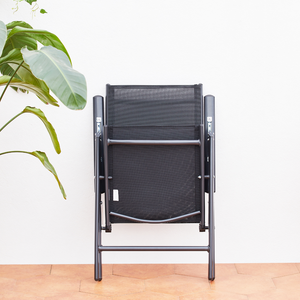 Salon de jardin 10 places extensible en aluminium gris Brescia chaises pliables
