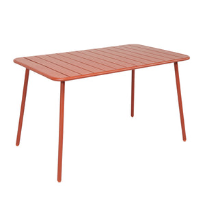 Salon de jardin repas 4 à 6 places terracotta Bergame packshot table