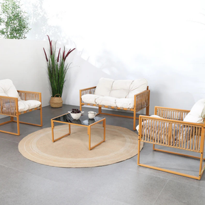 rotin naturel et blanc