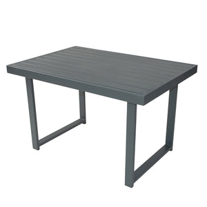 Salon de jardin 6 places gris Marbella table sur fond blanc