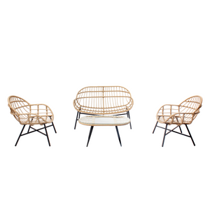 Salon de jardin Evora beige  Concept-Usine - fond blanc