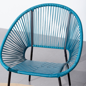 chaise 2 salon de jardin acapulco bleu