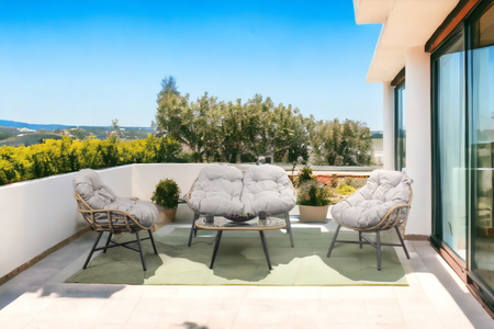 Salon de jardin beige Evora - Concept usine