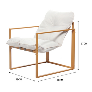 Fauteuil Rabat effet bois Concept-Usine - dimensions