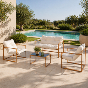 Salon de jardin Rabat effet bois Concept-Usine - ambiance