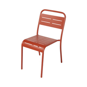 Salon de jardin repas 6 places terracotta Bergame packshot chaise