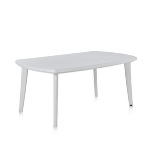 Table extensible 4 à 8 places blanche 170x90x73 Atlantica packshot
