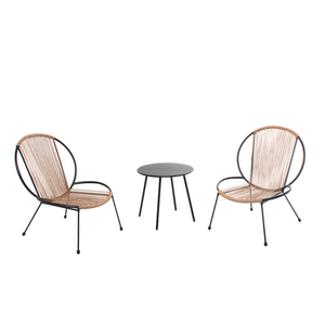 salon de jardin naturel fond blanc
