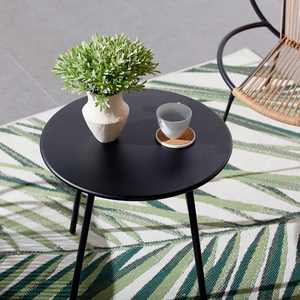 table basse rete salon de jardin naturel bleu gris foncé