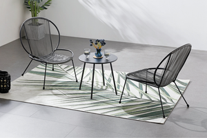 salon de jardin ambiance rete gris foncé 