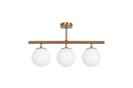 plafonnier ambre fond blanc rectangle