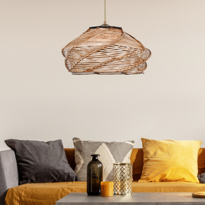 Suspension effet osier Sarah rectangle Concept-Usine