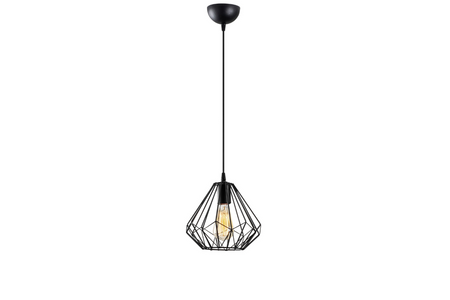 suspension lea noire fond blanc