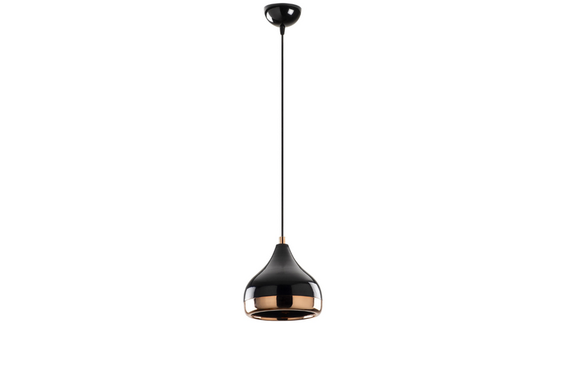 Suspension noir et cuivre Maya fond blanc Concept-Usine