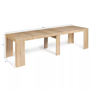 Dimensions console Belli avec rallonge 