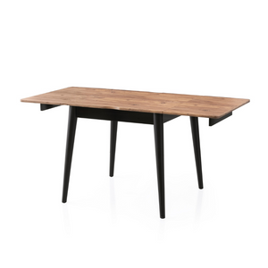 table à manger extensible pin et noir pallini fond blanc format extensible concept usine
