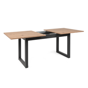 Table à manger extensible industrielle Kotor - Fond blanc 5