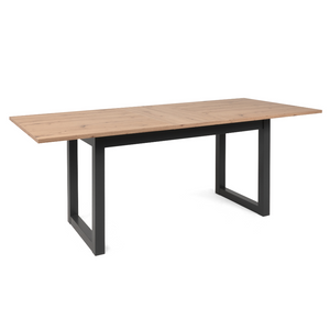 Table à manger extensible industrielle Kotor - Fond blanc 6