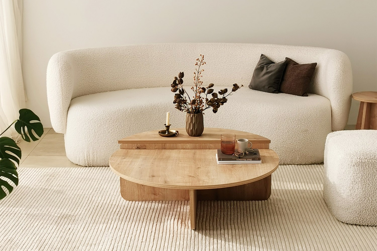 table basse design carlow rectangle bois