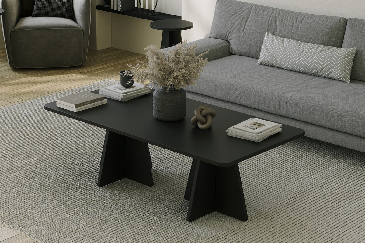 Table basse Shamp noire design 
