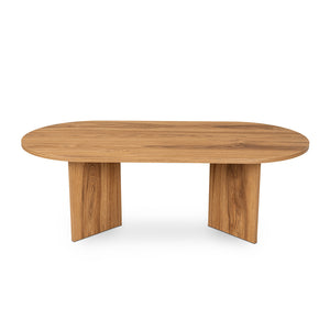 Table basse design ovale bois 120cm Raav packshot