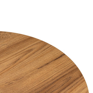 Table basse design ovale bois 120cm Raav zoom plateau ovale