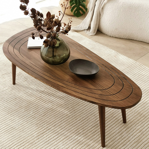 Table basse rana bois foncé dessus
