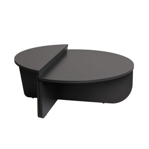 Table basse ronde podium anthracite 90cm Vari packshot