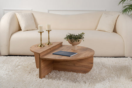 Table basse ronde podium pin atlantique 90cm Poul table 2 en 1