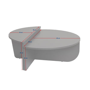 Table basse ronde podium pin atlantique 90cm Poul dimensions