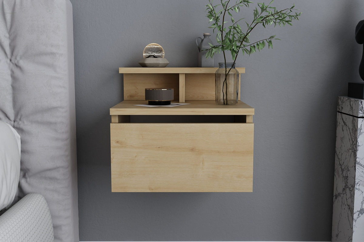 Table de chevet visby bois rectangle