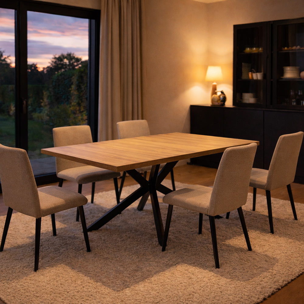Table Extensible HINGA 200 cm effet Bois