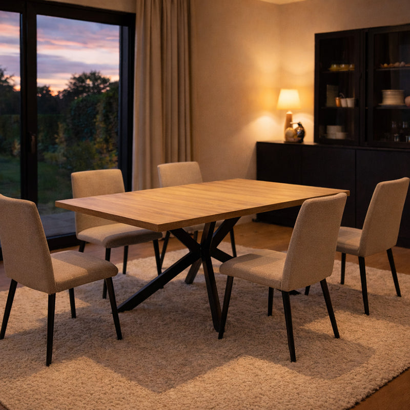 Table Extensible HINGA 200 cm effet Bois