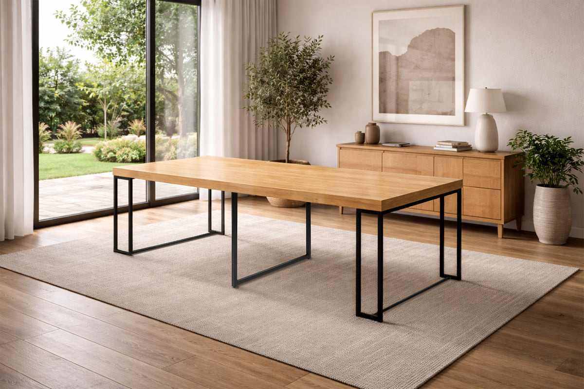 Table Extensible Conviviale Kama couleur Bois 300 cm ambiance