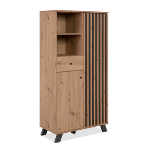 Vaisselier bois design Split fond blanc profil Concept-Usine