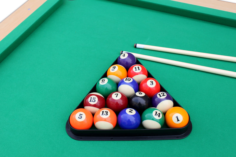 billiard américain en bois et sus accessoires 