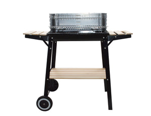 barbecue charbon et acier inoxidable design Buffalo avec étagère zoom 2