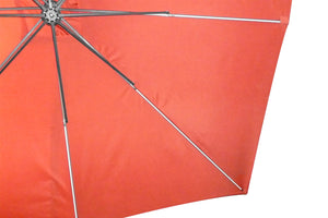 parasol déporté avec LED de 3 x 3 m Solenzara Neón Terracota zoom 1