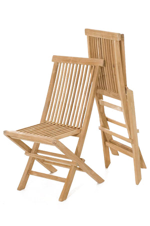 salon de jardin en teck 8 chaises Kajang ovale zoom 2