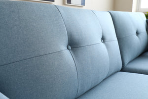 Canapé de style nordique et chic Hoga Bleu pastel zoom 1
