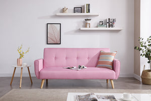 Canapé de style scandinave convertible de 3 places Rose