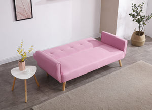 Canapé Rose de style scandinave convertible de 3 places