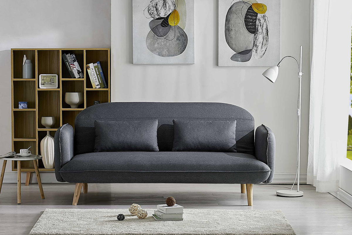 Canapé 3 places convertible scandinave gris de Sochi