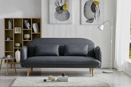 Canapé 3 places convertible scandinave gris de Sochi