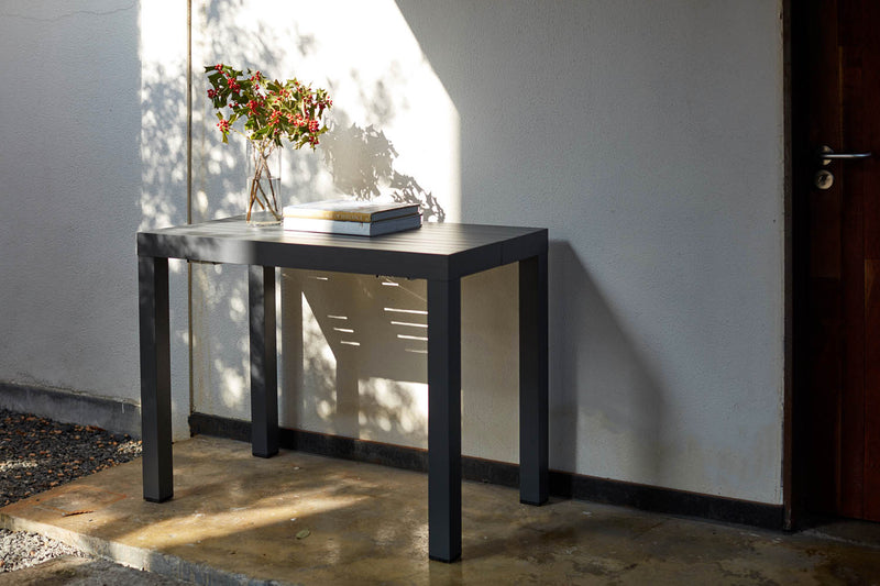 console extensible en aluminium et 10 chaises zoom 1